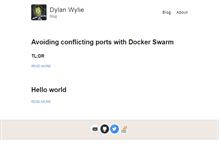 Tablet Screenshot of dylanwylie.com